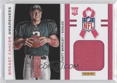 2013 Panini Black Friday - Breast Cancer Awareness Relics #BCA10 - Matt Barkley