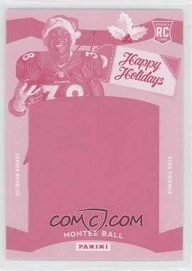 2013 Panini Black Friday - Happy Holidays Santa Hat Relics - Progressions Magenta #_MOBA - Montee Ball