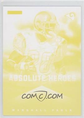 2013 Panini Father's Day - Absolute Heroes - Progressions Yellow #2 - Marshall Faulk
