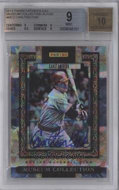 2013 Panini Father's Day - Museum Collection - Cracked Ice Autographs #MC-2 - Carlton Fisk [BGS 9 MINT]