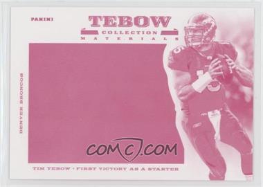 2013 Panini Father's Day - Tebow Collection Materials - Progressions Magenta #2 - Tim Tebow