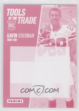 2013 Panini National Convention - Tools of the Trade Towels - Progressions Magenta #5 - Gavin Escobar