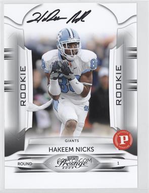 2013 Panini National Convention - Wrapper Redemption Prizes Autograph Photos #_HANI - Hakeem Nicks