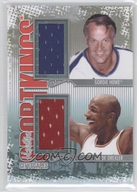 2013 Sportkings Series F - Cityscapes Dual - Silver #CSD-05 - Gordie Howe, Clyde Drexler