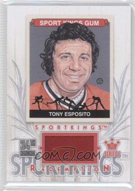 2013 Sportkings Series F National Convention - Memorabilia Redemption - Silver #SKR-01 - Tony Esposito /19