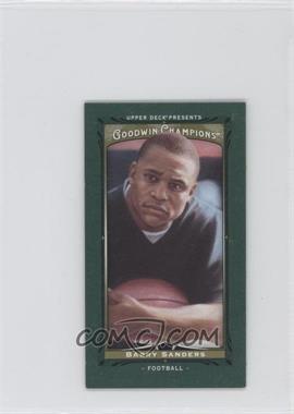 2013 Upper Deck Goodwin Champions - [Base] - Mini Green Lady Luck #80 - Barry Sanders