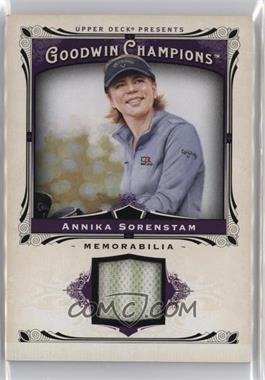 2013 Upper Deck Goodwin Champions - Memorabilia #M-AS - Annika Sorenstam