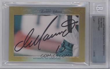 2014 Leaf Executive Collection Cut Signatures - [Base] - Masterpiece #_DAMA - Dan Marino /1 [BGS Authentic]