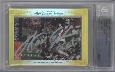 2014 Leaf Executive Collection Cut Signatures - [Base] - Masterpiece #_WPWM - Walter Payton, Warren Moon /1 [BGS Authentic]