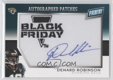 2014 Panini Black Friday - Black Friday Manufactured Patch Autographs #DR - Denard Robinson