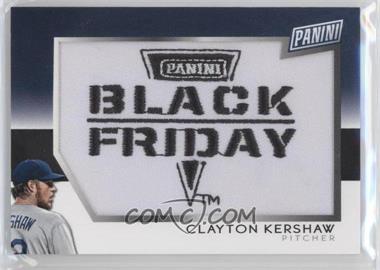 2014 Panini Black Friday - Black Friday Manufactured Patch #CK - Clayton Kershaw