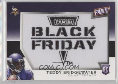 2014 Panini Black Friday - Black Friday Manufactured Patch #TB - Teddy Bridgewater