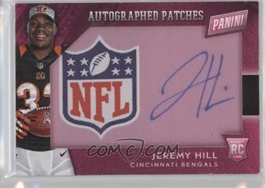 2014 Panini National Convention - Breast Cancer Awareness Manufactured Patch Autograph #JH - Jeremy Hill