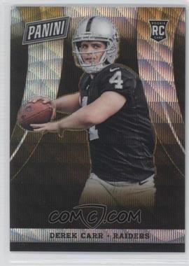 2014 Panini National Convention - Gold Pack VIP - Gold Wave Prizm #81 - Derek Carr /10