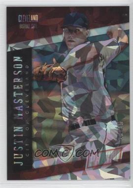 2014 Panini National Convention - Team Colors - Cracked Ice #7 - Justin Masterson /25