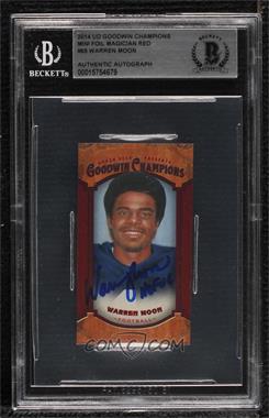 2014 Upper Deck Goodwin Champions - [Base] - Magician Mini #65 - Warren Moon /14 [BAS BGS Authentic]