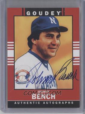 2014 Upper Deck Goodwin Champions - Goudey - Autographs #5 - Johnny Bench