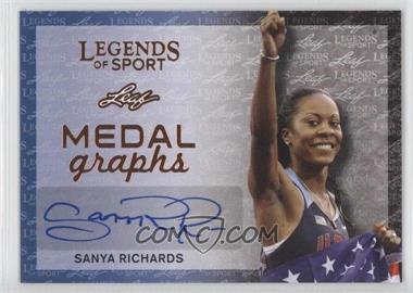 2015 Leaf Legends of Sport - Medal Graphs - Bronze #MA-SR1 - Sanya Richards