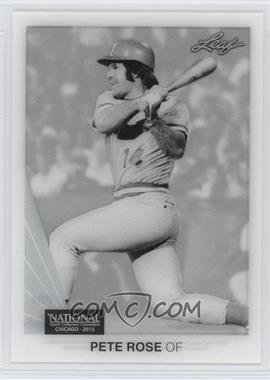 2015 Leaf National Convention Acetate - [Base] #PR1 - Pete Rose