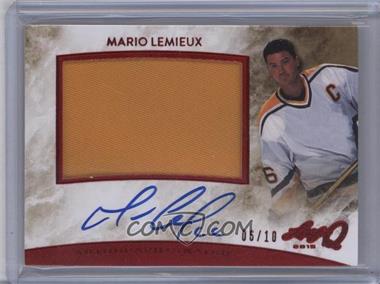 2015 Leaf Q - Memorabilia Autographs - Red #AM-ML1 - Mario Lemieux /10