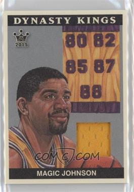 2015 Leaf Sportkings - Dynasty Kings Jerseys #DKJ-MJ1 - Magic Johnson