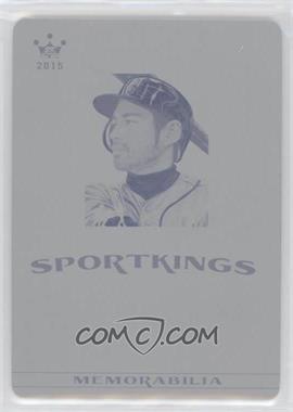 2015 Leaf Sportkings - Memorabilia - Printing Plate Cyan #SJ-I1 - Ichiro /1