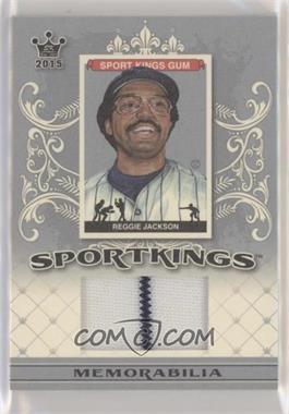 2015 Leaf Sportkings - Memorabilia - Silver #SJ-RJ1 - Reggie Jackson /50