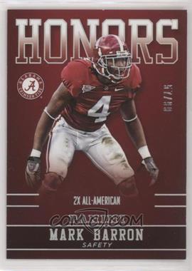 2015 Panini Alabama Crimson Tide - Honors - Silver #MB-AL - Mark Barron /99