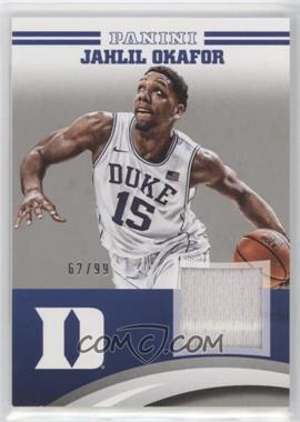 2015 Panini Duke Blue Devils - Memorabilia - Silver #JO-DU - Jahlil Okafor /99