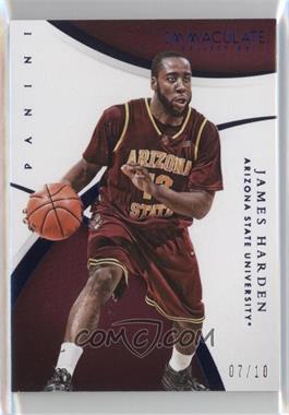 2015 Panini Immaculate Collection Collegiate - [Base] - Blue #52 - James Harden /10 [Noted]