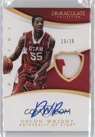 Rookie Autographs - Delon Wright #/25