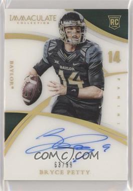 2015 Panini Immaculate Collection Collegiate - [Base] - Immaculate Numbers #304 - Rookie Autographs - Bryce Petty /99 [EX to NM]