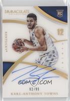 Rookie Autographs - Karl-Anthony Towns [EX to NM] #/99