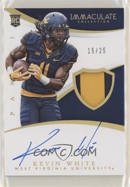 2015 Panini Immaculate Collection Collegiate - [Base] - Immaculate Signature Patch Gold #321 - Rookie Autographs - Kevin White /25
