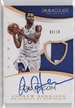 2015 Panini Immaculate Collection Collegiate - [Base] - Immaculate Signature Patch Gold #374 - Rookie Autographs - Andrew Harrison /10