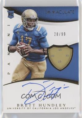 2015 Panini Immaculate Collection Collegiate - [Base] - Immaculate Signature Patch #303 - Rookie Autographs - Brett Hundley /99