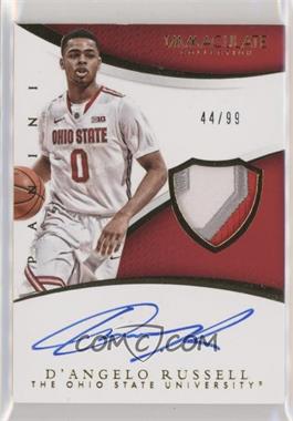2015 Panini Immaculate Collection Collegiate - [Base] - Immaculate Signature Patch #343 - Rookie Autographs - D'Angelo Russell /99