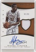 Rookie Autographs - Myles Turner #/99