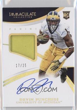 2015 Panini Immaculate Collection Collegiate - [Base] - Patch Autographs Gold #328 - Rookie Autographs - Devin Funchess /25