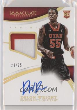 2015 Panini Immaculate Collection Collegiate - [Base] - Patch Autographs Gold #360 - Rookie Autographs - Delon Wright /25