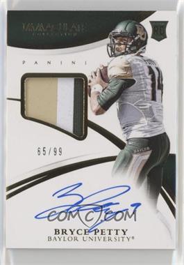 2015 Panini Immaculate Collection Collegiate - [Base] - Patch Autographs #304 - Rookie Autographs - Bryce Petty /99