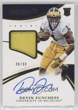 2015 Panini Immaculate Collection Collegiate - [Base] - Patch Autographs #328 - Rookie Autographs - Devin Funchess /99