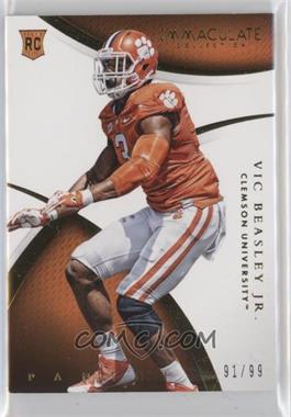 2015 Panini Immaculate Collection Collegiate - [Base] #199 - Rookie - Vic Beasley Jr. /99