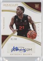 Collegiate Rookie Autographs - Anthony Brown #/99