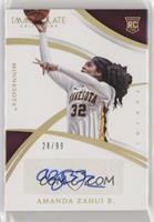 Collegiate Rookie Autographs - Amanda Zahui B. #/99