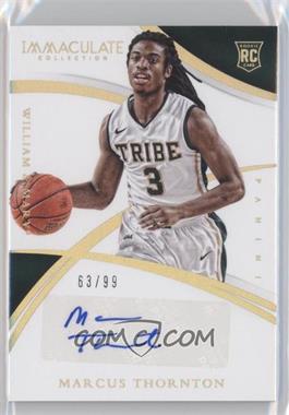 2015 Panini Immaculate Collection Collegiate - [Base] #276 - Collegiate Rookie Autographs - Marcus Thornton /99