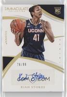 Collegiate Rookie Autographs - Kiah Stokes #/99