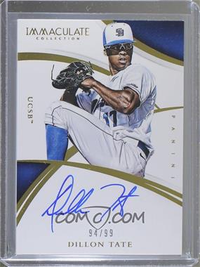 2015 Panini Immaculate Collection Collegiate - [Base] #DT - Rookie Autographs - Dillon Tate /99
