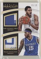 Karl-Anthony Towns, Willie Cauley-Stein #/25