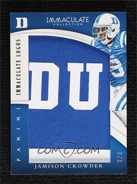 2015 Panini Immaculate Collection Collegiate - Immaculate Jumbos - Logos #34 - Jamison Crowder /3